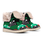 Casino Poker Chips Print Winter Boots