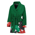 Casino Poker Chips Print Women's Bathrobe