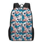 Casino Poker Pattern Print 17 Inch Backpack