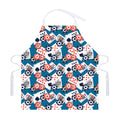 Casino Poker Pattern Print Adjustable Apron