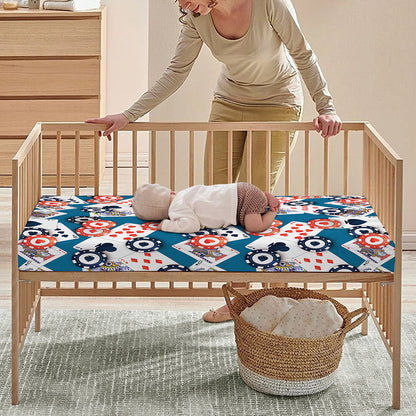 Casino Poker Pattern Print Baby Crib Sheet