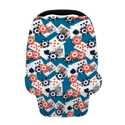 Casino Poker Pattern Print Baby Seat Cover