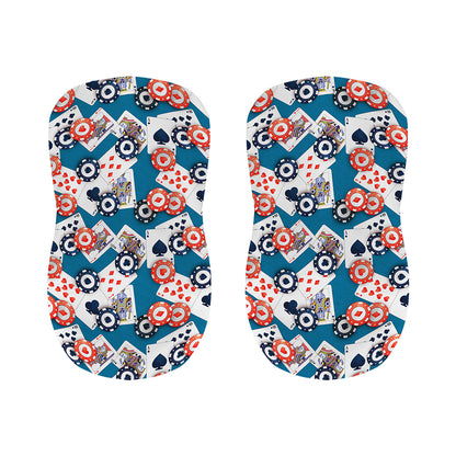 Casino Poker Pattern Print Bar Stool Covers