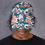 Casino Poker Pattern Print Baseball Cap