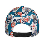 Casino Poker Pattern Print Baseball Cap