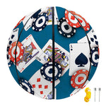 Casino Poker Pattern Print Basketball