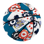 Casino Poker Pattern Print Basketball