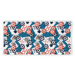 Casino Poker Pattern Print Beach Towel