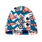 Casino Poker Pattern Print Beanie