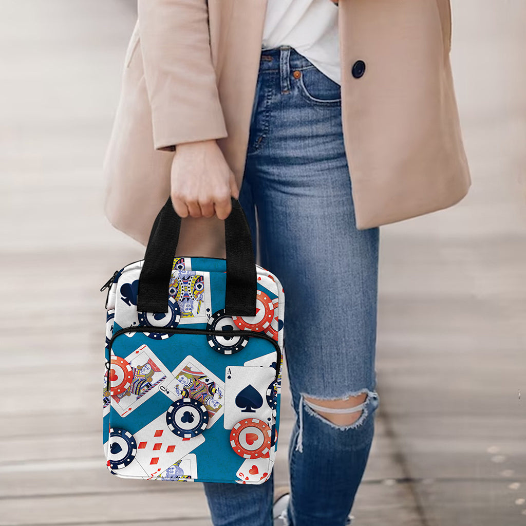 Casino Poker Pattern Print Bible Tote Bag