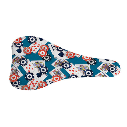 Casino Poker Pattern Print Bicycle Seat Cover