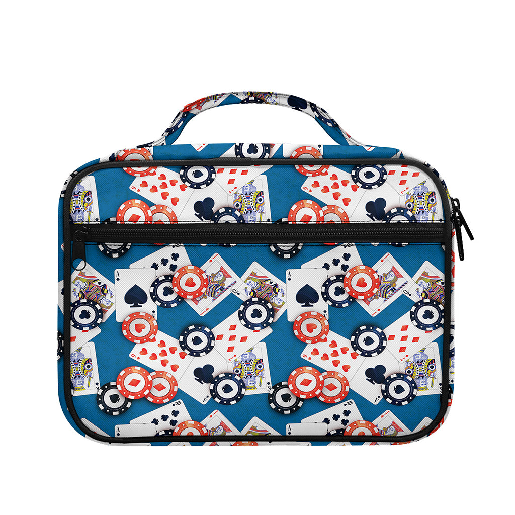 Casino Poker Pattern Print Briefcase Bible Bag