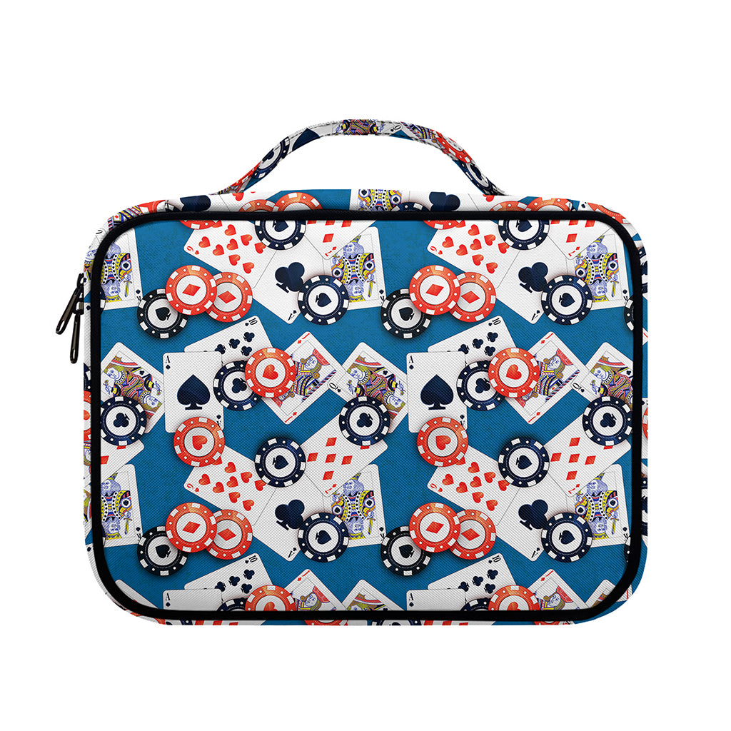 Casino Poker Pattern Print Briefcase Bible Bag