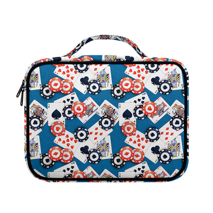Casino Poker Pattern Print Briefcase Bible Bag