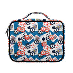 Casino Poker Pattern Print Briefcase Bible Bag