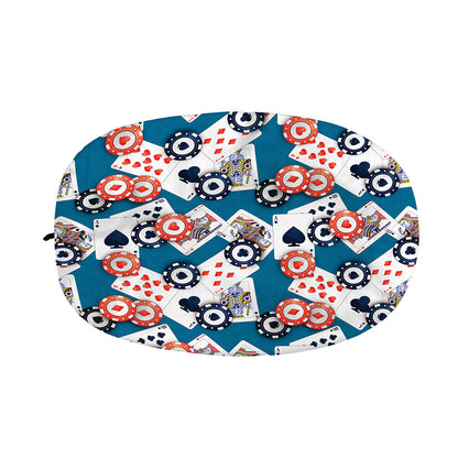 Casino Poker Pattern Print Car Side Mirror Covers