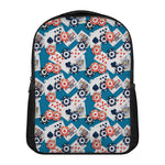 Casino Poker Pattern Print Casual Backpack