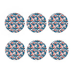 Casino Poker Pattern Print Coaster Set