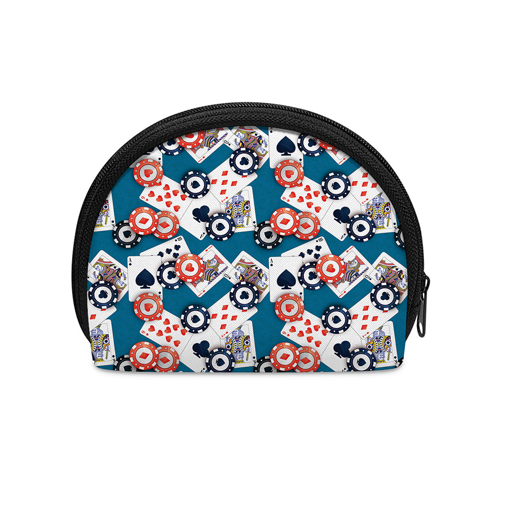 Casino Poker Pattern Print Coin Purse