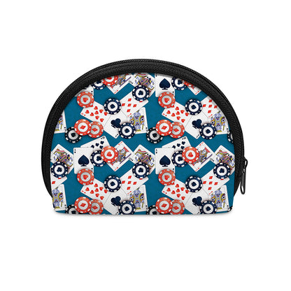 Casino Poker Pattern Print Coin Purse