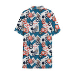 Casino Poker Pattern Print Cotton Hawaiian Shirt