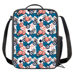 Casino Poker Pattern Print Crossbody Lunch Bag