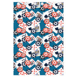 Casino Poker Pattern Print Curtain