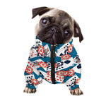 Casino Poker Pattern Print Dog Zip Up Jacket