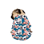 Casino Poker Pattern Print Dog Zip Up Jacket