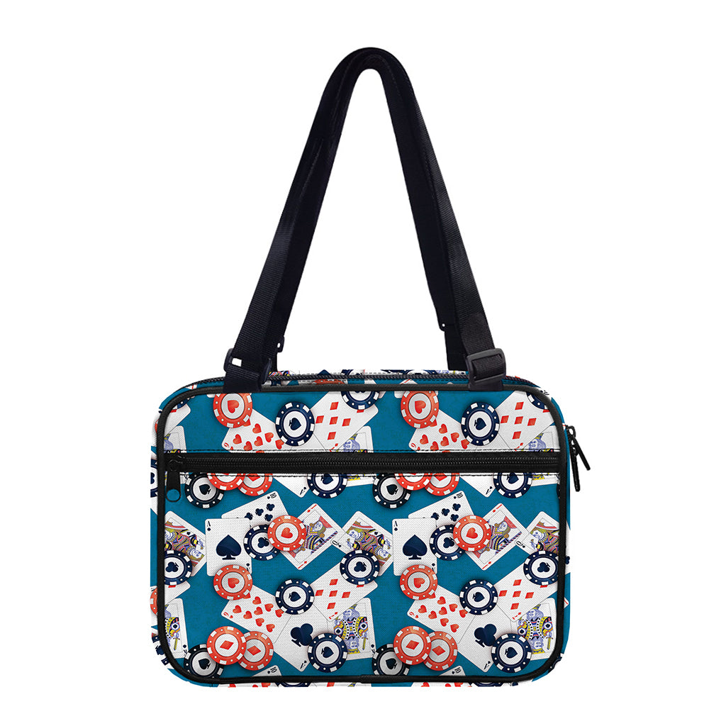 Casino Poker Pattern Print Double Strap Bible Bag