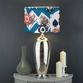 Casino Poker Pattern Print Drum Lamp Shade