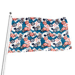 Casino Poker Pattern Print Flag