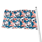 Casino Poker Pattern Print Flag