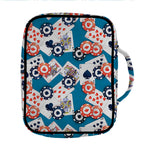 Casino Poker Pattern Print Front Pocket Bible Bag