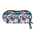 Casino Poker Pattern Print Glasses Case