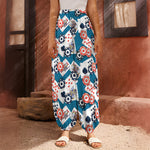 Casino Poker Pattern Print Harem Pants