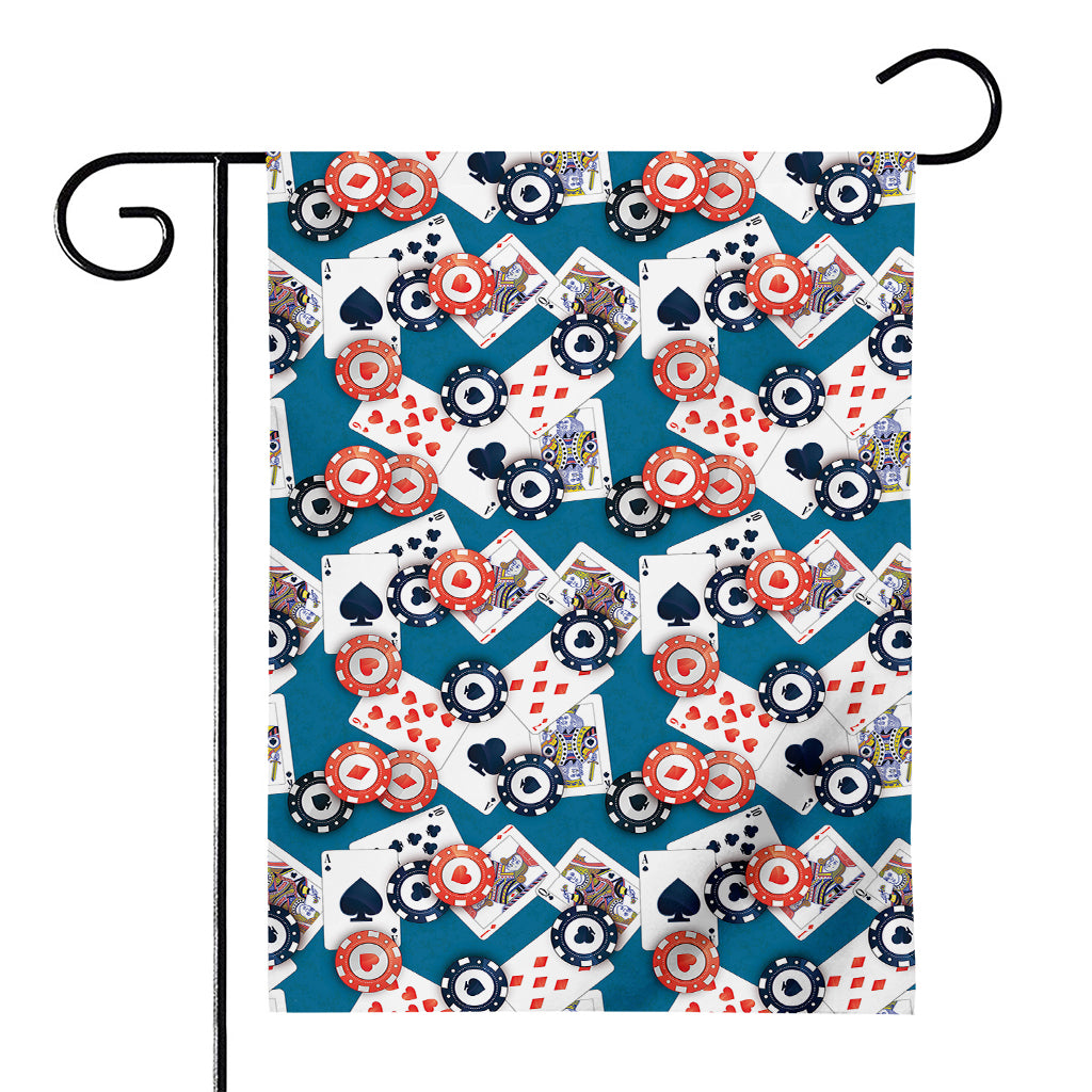 Casino Poker Pattern Print House Flag