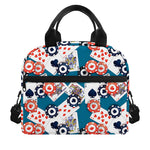 Casino Poker Pattern Print Insulated Lunch Bag