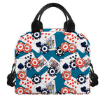 Casino Poker Pattern Print Insulated Lunch Bag