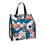 Casino Poker Pattern Print Insulated Lunch Tote