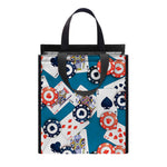 Casino Poker Pattern Print Insulated Lunch Tote