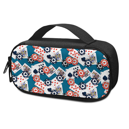 Casino Poker Pattern Print Insulin Cooler Travel Case
