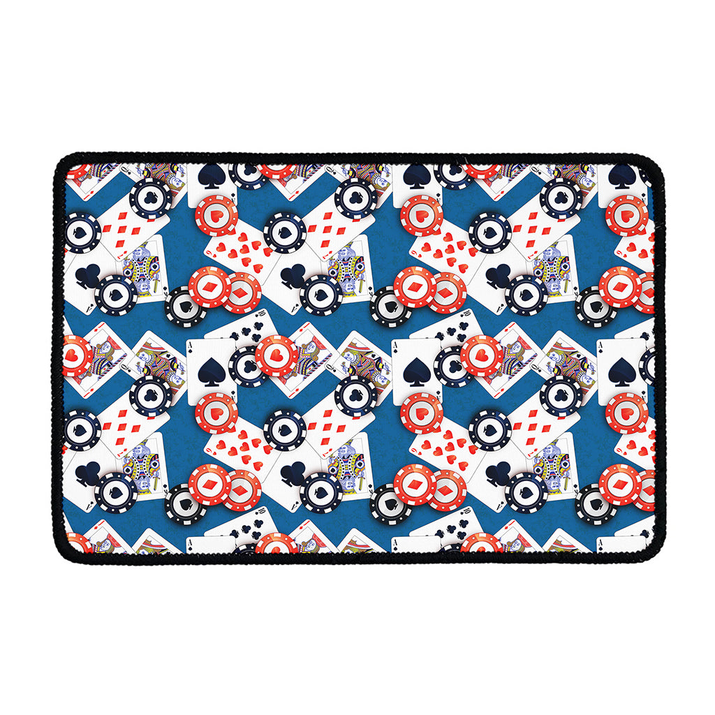 Casino Poker Pattern Print Kitchen Mat