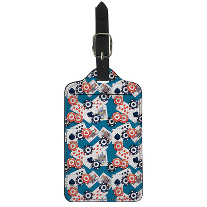 Casino Poker Pattern Print Luggage Tag