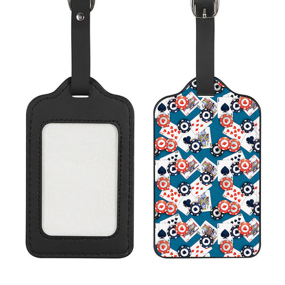 Casino Poker Pattern Print Luggage Tag