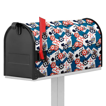 Casino Poker Pattern Print Mailbox Cover