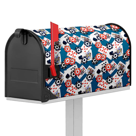 Casino Poker Pattern Print Mailbox Cover