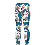 Casino Poker Pattern Print Men's leggings