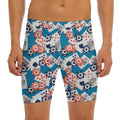 Casino Poker Pattern Print Men's Long Boxer Briefs