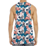 Casino Poker Pattern Print Men's Muscle Tank Top